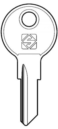 Replacement Meridian Keys
For codes BT001 - BT165
Usually found on Herman Miller  office furniture, including, filing cabinets, drawers, lockers, pedestals and tambours