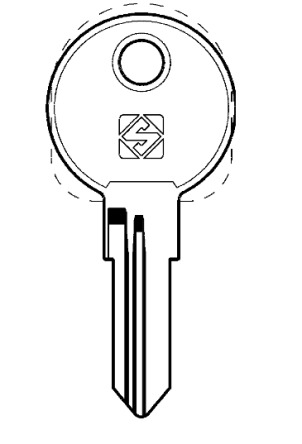 Silca HF75R 5 pin Cylinder Key Blank 

to suit Hafele, Cyber lock & Meroni locks

Steel Key 