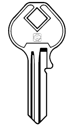 Silca MS6 5 pin cylinder key blank

to suit Master Padlocks

Steel Key 