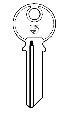 Silca TL2R 6 pin Cylinder Key Blank 

to suit Tri Circle Padlocks

Steel Key 