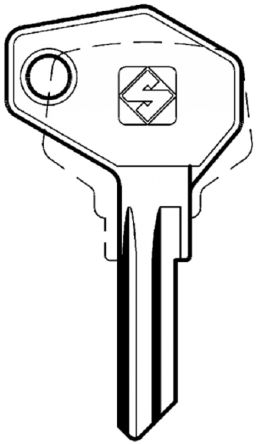Replacement Twinlock C Series Keys
For codes C01 - C50
Old style of double wing locks